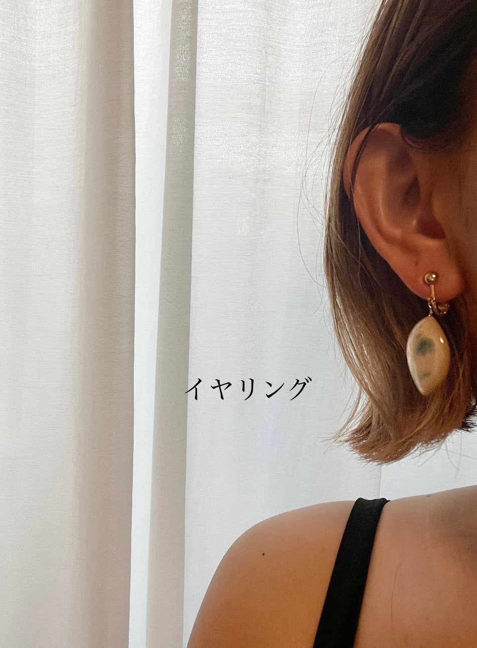 17. リーフ【琉球沖縄夜光貝♡浄化ピアス・イヤリング】